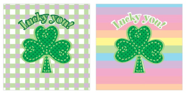 lucky you St. Patrick's day cupcake toppers